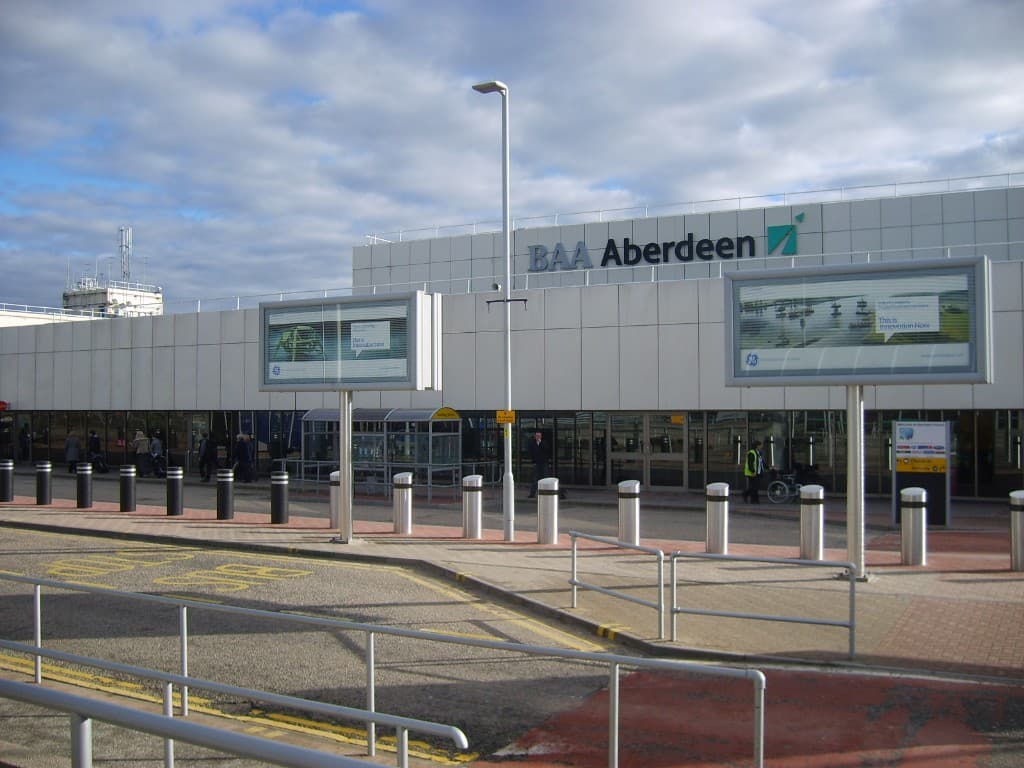 Aberdeen Airport terminal building exterior